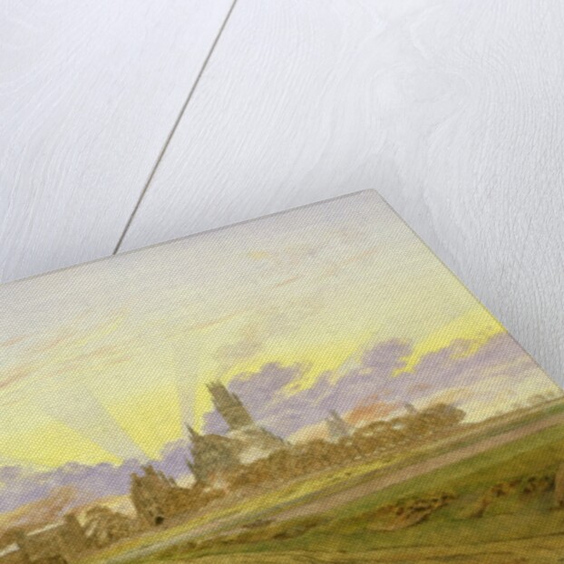 Dawn at Neubrandenburg by Caspar David Friedrich