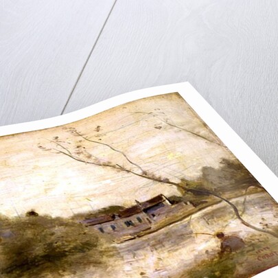 The Pond from the Villa d'Avray, 1865 by Jean Baptiste Camille Corot