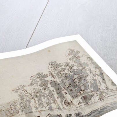 The Watermill by the Ford by Jan Hackaert