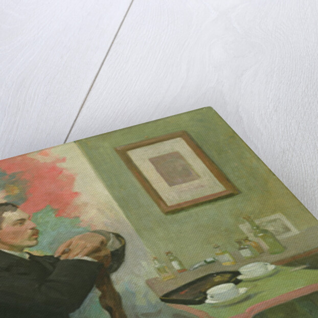 The Painter Julius Wohlers in his Studio, 1895 by Alfred Mohrbutter