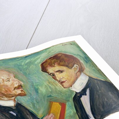 Albert Kollmann and Sten Drevsen, 1901 by Edvard Munch