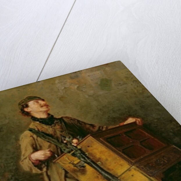 The Hurdy-Gurdy Man, 1869 by Ludwig Knaus