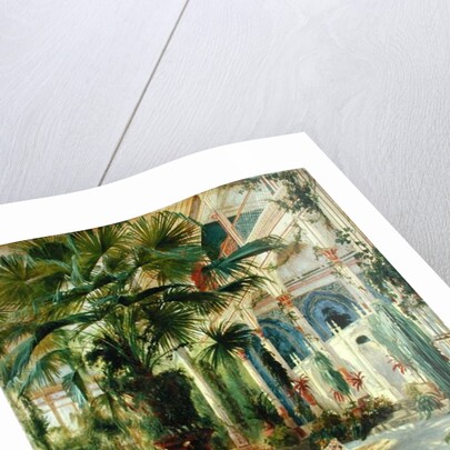 Interior of the Palm House at Potsdam, 1833 by Karl Blechen