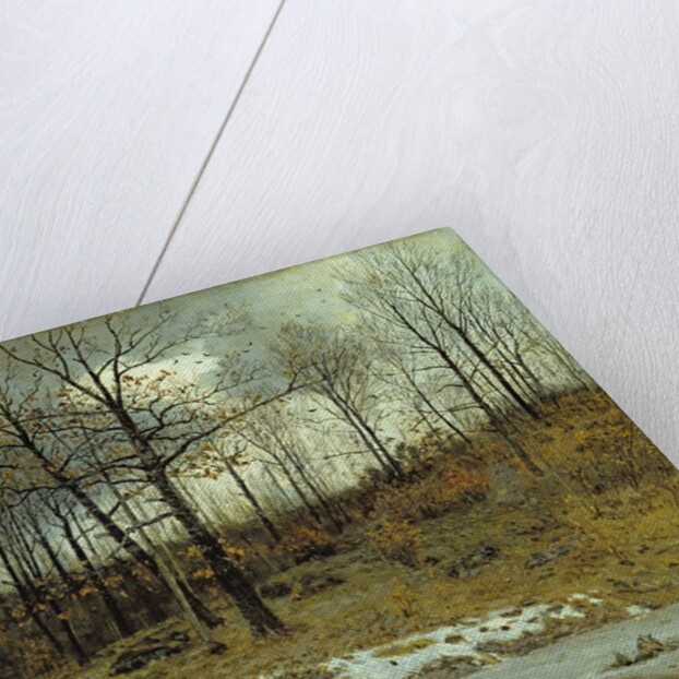 Last Snow at Weimar, 1889 by Karl Buchholz