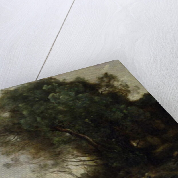 River Landscape by Jean Baptiste Camille Corot