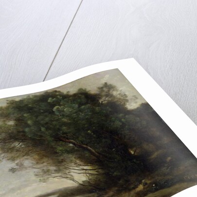 River Landscape by Jean Baptiste Camille Corot