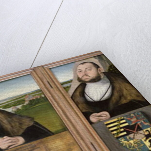 Electors of Saxony: Friedrich the Wise Johann the Steadfast and Johann Friedrich the Magnanimous 1532 by Lucas the Elder Cranach