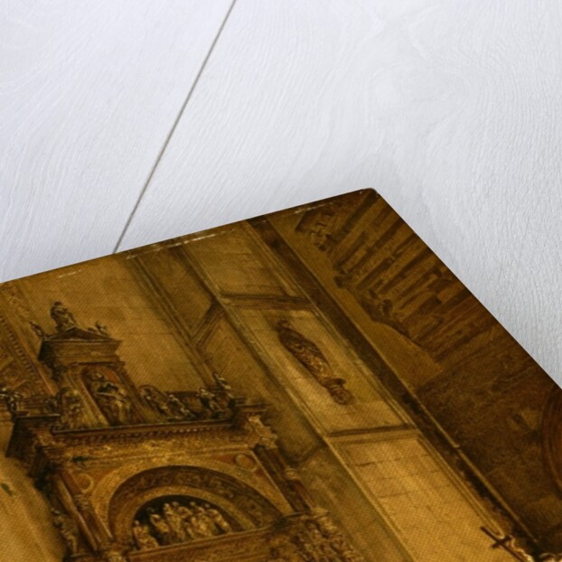 Side portal of Como Cathedral, 1850 by Rudolph von Alt