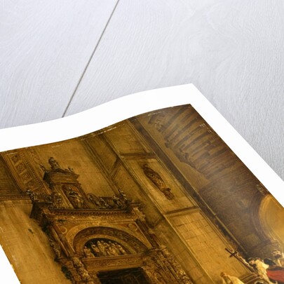 Side portal of Como Cathedral, 1850 by Rudolph von Alt