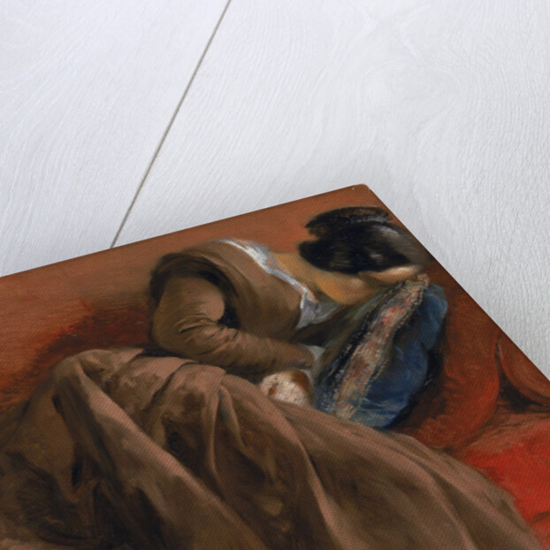 Emilie, the Artist's Sister, Asleep, c.1848 by Adolph Friedrich Erdmann von Menzel