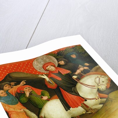 The Mocking of St. Thomas, panel from the St. Thomas Altar from St. John's Church, Hamburg, begun in 1424 by Francke Master