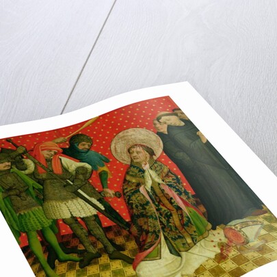 The Martyrdom of St. Thomas of Canterbury, panel from the St. Thomas Altar from St. John's Church, Hamburg, begun in 1424 by Francke Master