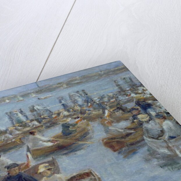 Evening at the Uhlenhorster Fahrhaus, 1910 by Max Liebermann