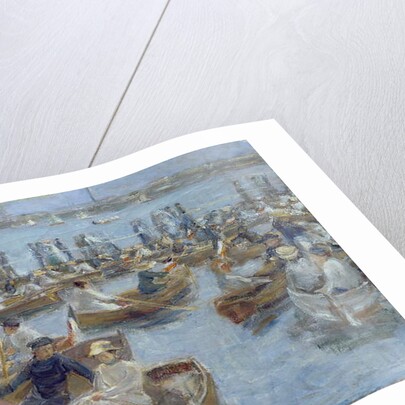 Evening at the Uhlenhorster Fahrhaus, 1910 by Max Liebermann