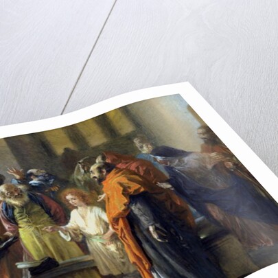 Twelve-year old Jesus in the Temple, 1851 by Adolph Friedrich Erdmann von Menzel