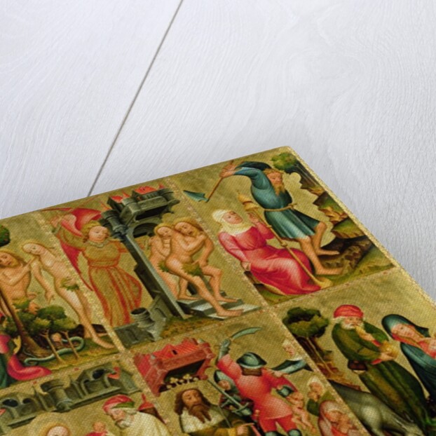 Right wing of the High Altar of St. Peter's in Hamburg, the Grabower Altar, 1383 by Master Bertram of Minden