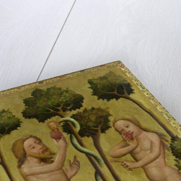 The Fall, detail from the Grabow Altarpiece, 1379-83 by Master Bertram of Minden