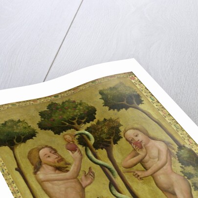 The Fall, detail from the Grabow Altarpiece, 1379-83 by Master Bertram of Minden