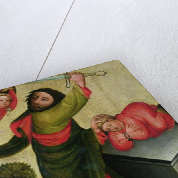 The Sacrifice of Isaac from the High Altar of St. Peter's in Hamburg, the Grabower Altar, 1383 by Master Bertram of Minden