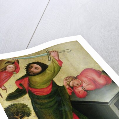 The Sacrifice of Isaac from the High Altar of St. Peter's in Hamburg, the Grabower Altar, 1383 by Master Bertram of Minden