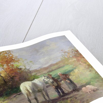 Encounter on the Way to the Field, 1897 by Thomas Ludwig Herbst