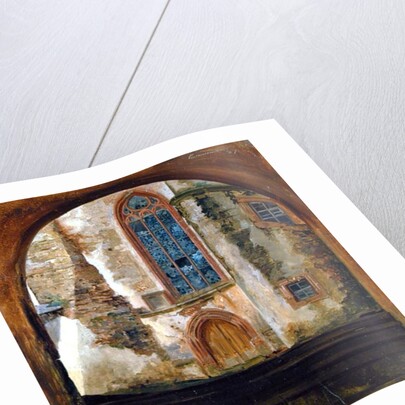 Detail of Rochsburg Castle in Saxony by Johann Herman Carmiencke