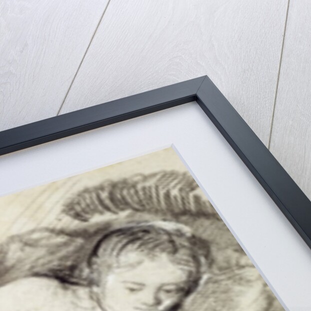 Reclining Female Nude by Rembrandt Harmensz. van Rijn