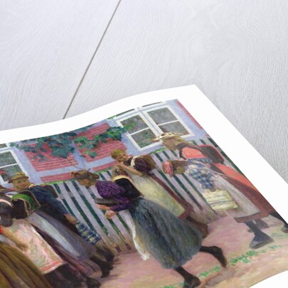 Girls on the way to School, 1899 by Julius August Friedrich Theodor von Ehren