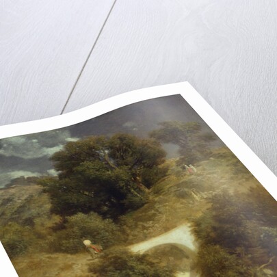 Roman Landscape with a Bridge, 1863 by Arnold Bocklin