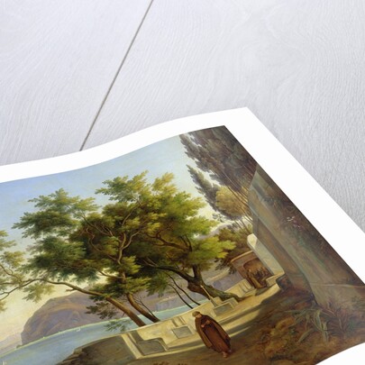 The Terrace of the Capucins in Sorrento, 1828 by Joachim Faber