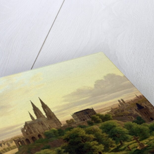 A Medieval Town in 1830, 1830 by Carl Georg Adolph Hasenpflug