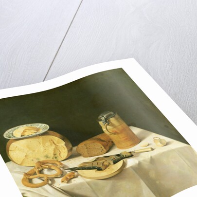 Breakfast Still Life by Johann Georg (1630/31-88) Hinz