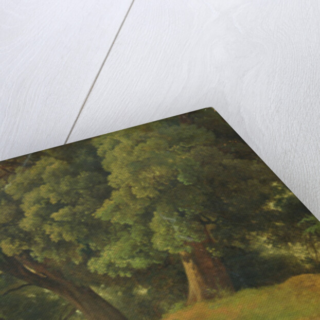 Oak Trees in Holstein by Louis Gurlitt