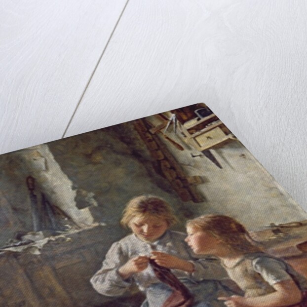 Knitting, 1891 by Simon Glucklich