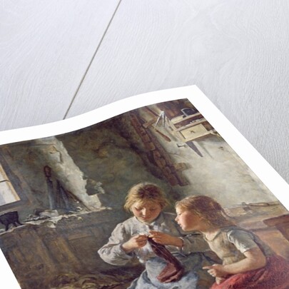 Knitting, 1891 by Simon Glucklich