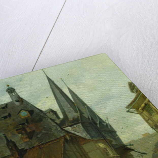 The Marketplace in Wernigerode, 1861 by Charles Hoguet