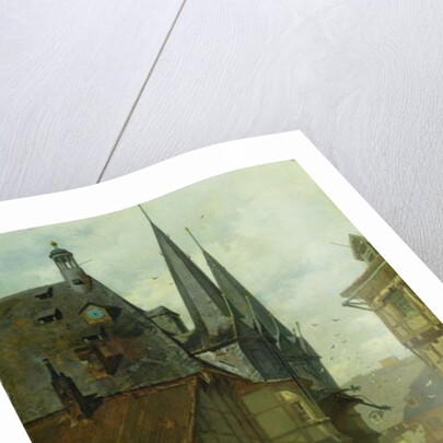 The Marketplace in Wernigerode, 1861 by Charles Hoguet