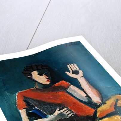 Seated Man with a Raised Hand by Helmut von Hugel Kolle