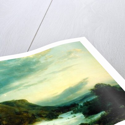 Mountains in an Evening Mist, 1856 by Carl Friedrich Lessing