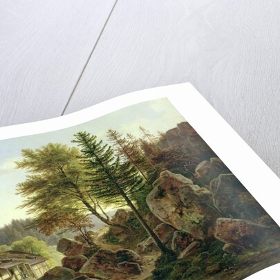 A Watermill in the Vosges near Ribanville, 1836 by Carl Morgenstern