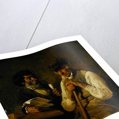 Workers Talking Politics, 1841 by Hermann Kauffmann