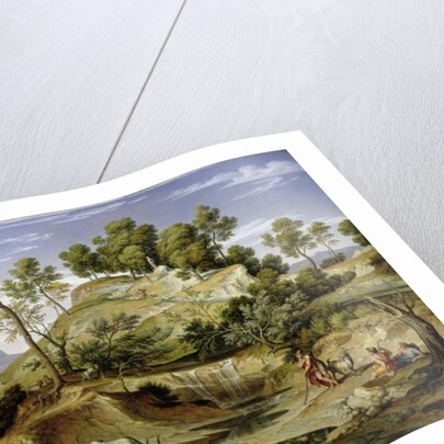 Landscape with Shepherds and Cows and at the Spring, 1832-34 by Joseph Anton Koch