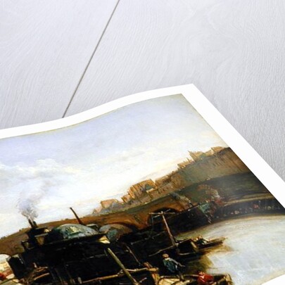 The Seine at Pont Marie, Paris, 1851 by Johan-Barthold Jongkind