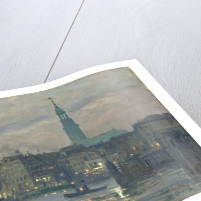 Putting on the Lights, 1904 by Friedrich Kallmorgen