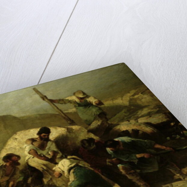 Transporting Stone Blocks by Friedrich von Keller