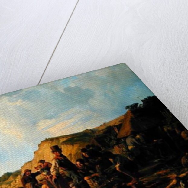 The Homecoming of the Fisherman at Probsteier, 1837 by Hermann Kauffmann