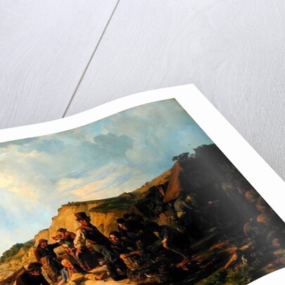 The Homecoming of the Fisherman at Probsteier, 1837 by Hermann Kauffmann