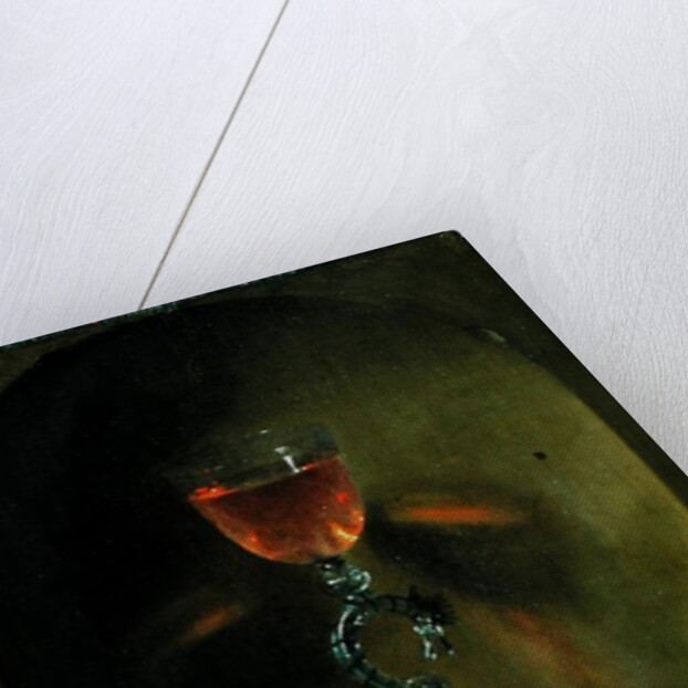 Still Life with Bread and Wine Glass by Isaac Luttichuys