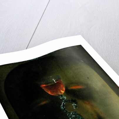 Still Life with Bread and Wine Glass by Isaac Luttichuys