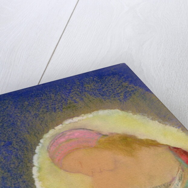 Profile of a Girl with Flowers, c.1900 by Odilon Redon